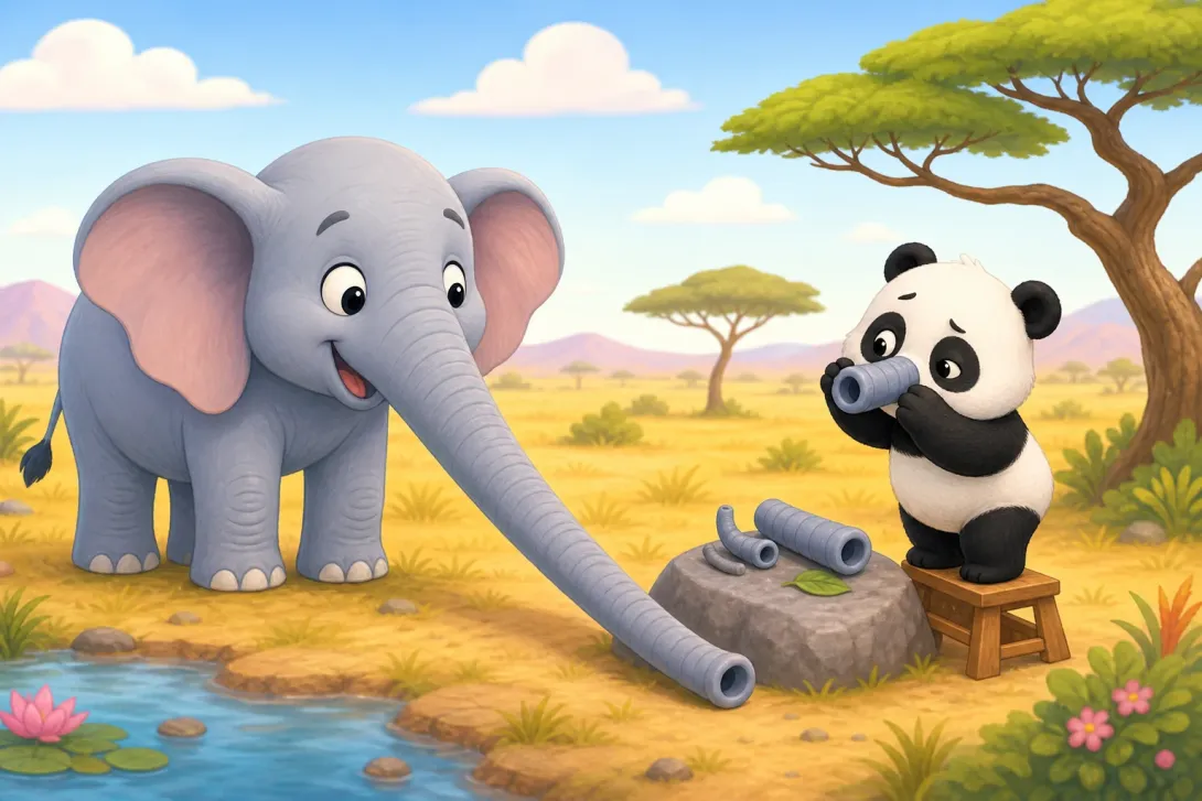 Riddle: 谜语：长鼻子的动物 · Riddle: The Trunk Animal