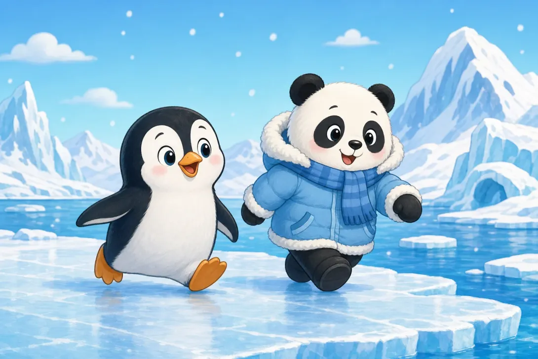 Riddle: 谜语：冰雪里的它 · Riddle: The Waddling Cold Dweller