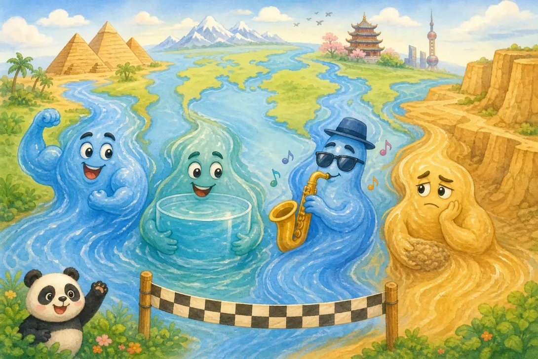 Joke: 河流赛跑 · River Race Joke