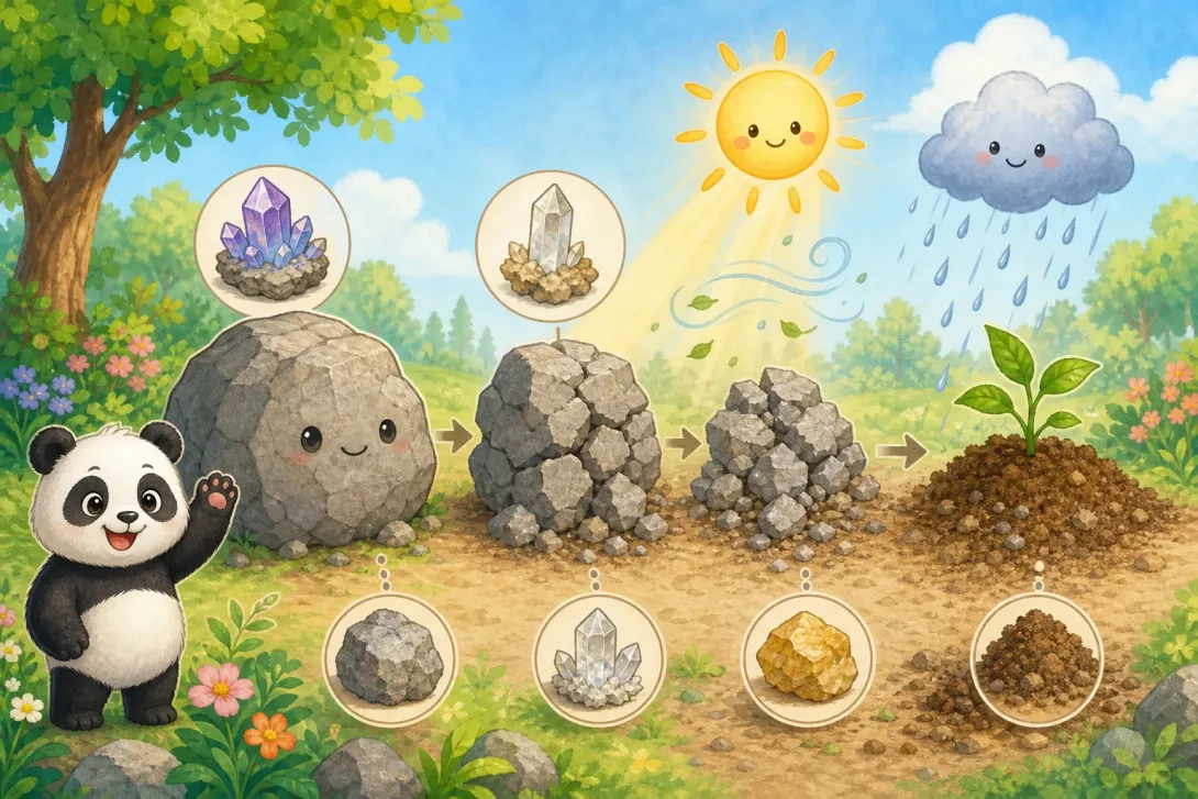Fun Fact: 石头会风化 · Rocks Weather