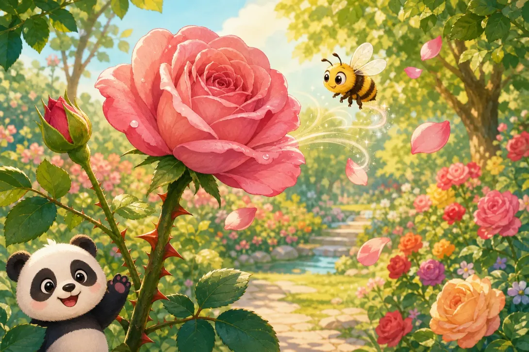Fun Fact: 玫瑰有刺 · Roses Have Thorns