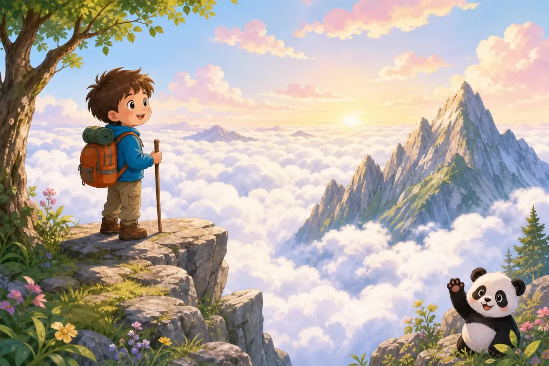 Fun Fact: 山顶云海 · Sea of Clouds on Mountain Peaks