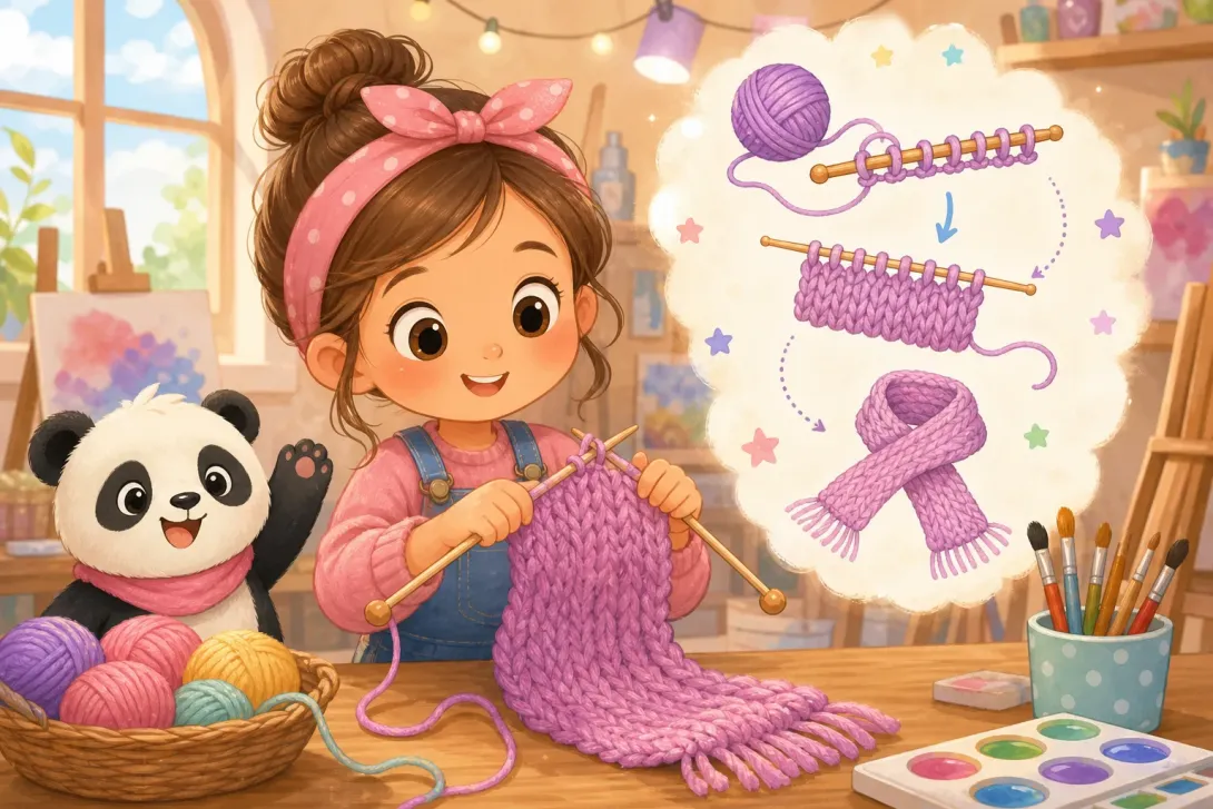 Fun Fact: 编织小围巾 · Simple Knitting