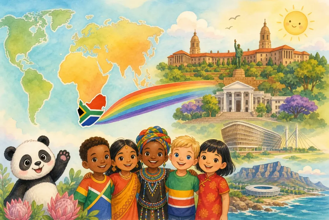 Fun Fact: 南非彩虹之国 · South Africa Rainbow Nation