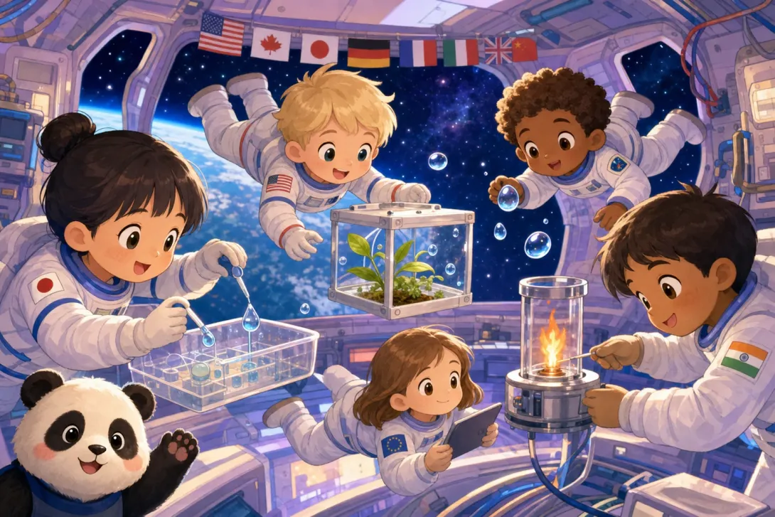 Fun Fact: 太空站实验 · Space Station Science