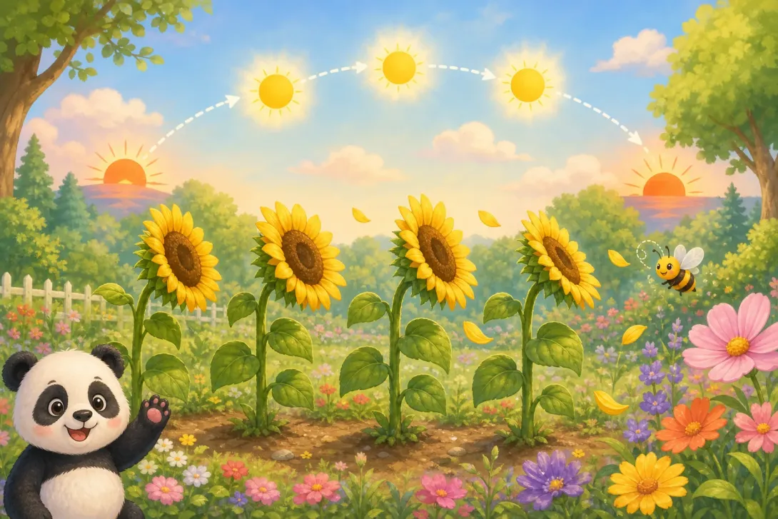 Fun Fact: 向日葵追太阳 · Sunflowers Follow the Sun