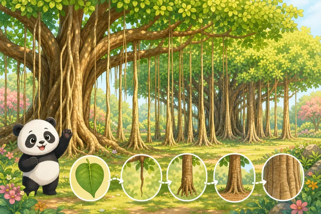 Fun Fact: 榕树的气根 · The Banyan Tree's Aerial Roots