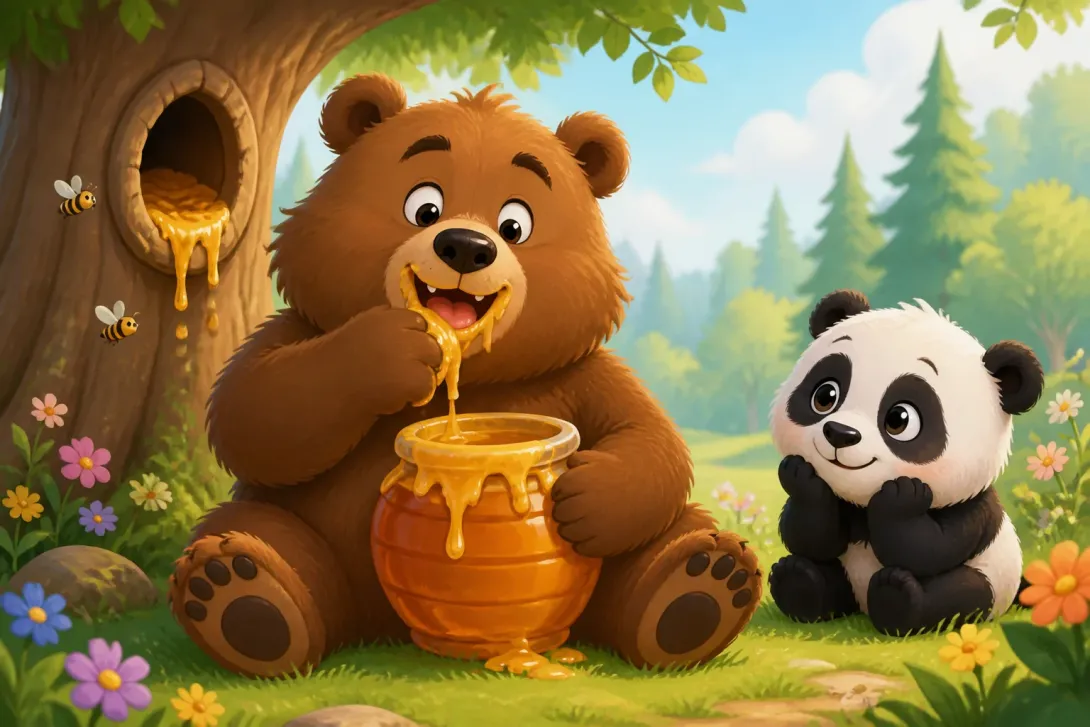 Joke: 熊的蜂蜜零食 · The Bear's Honey Snack