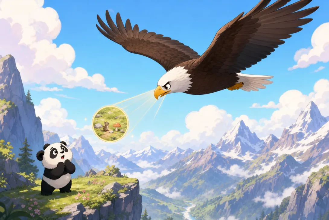 Fun Fact: 老鹰的超级视力 · The Eagle's Super Vision