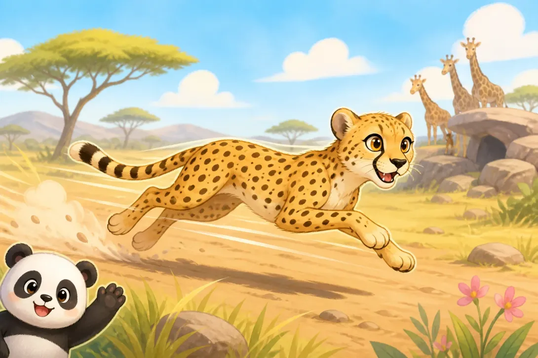 Fun Fact: 陆地短跑冠军 · The Fastest Land Animal