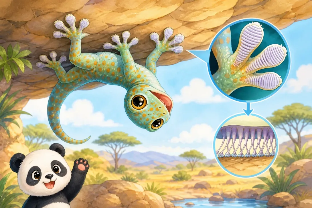 Fun Fact: 壁虎爬墙的本领 · The Gecko's Wall-Climbing Ability