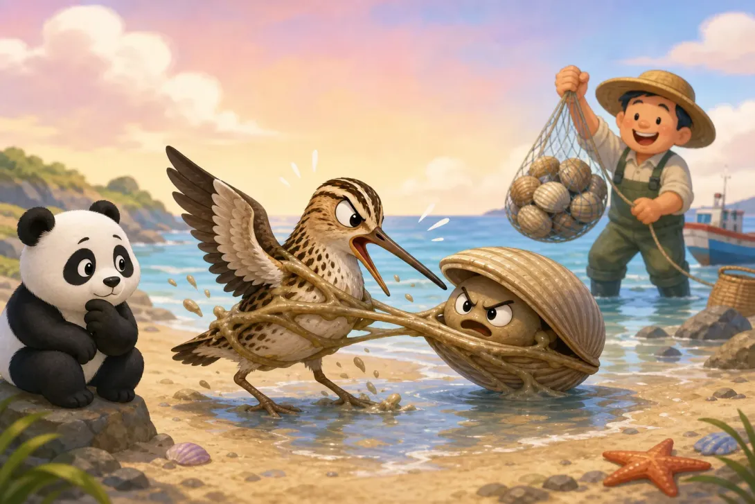 Idiom: 成语“鹬蚌相争” · The Idiom 'The Snipe and the Clam Fight'