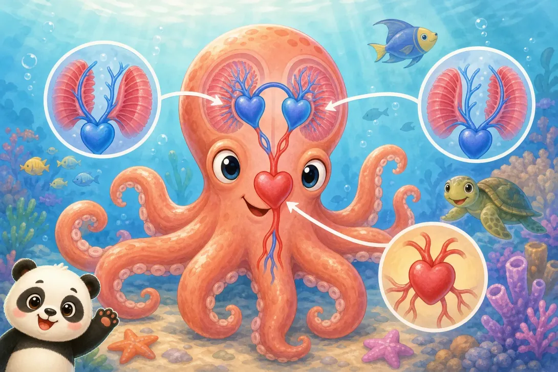 Fun Fact: 章鱼的三颗心 · The Octopus's Three Hearts