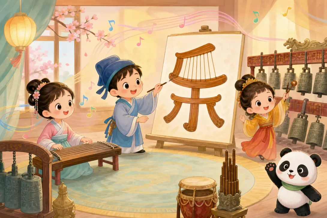 Hanzi Fact: 乐字的本义 · The Original Meaning of Music and Joy
