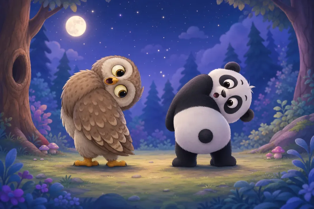 Fun Fact: 猫头鹰灵活转头 · The Owl Turns Its Head