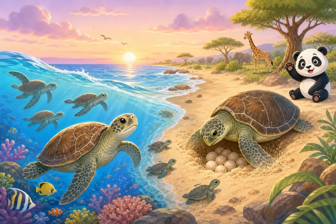 Fun Fact: 海龟的大迁徙 · The Sea Turtle's Migration