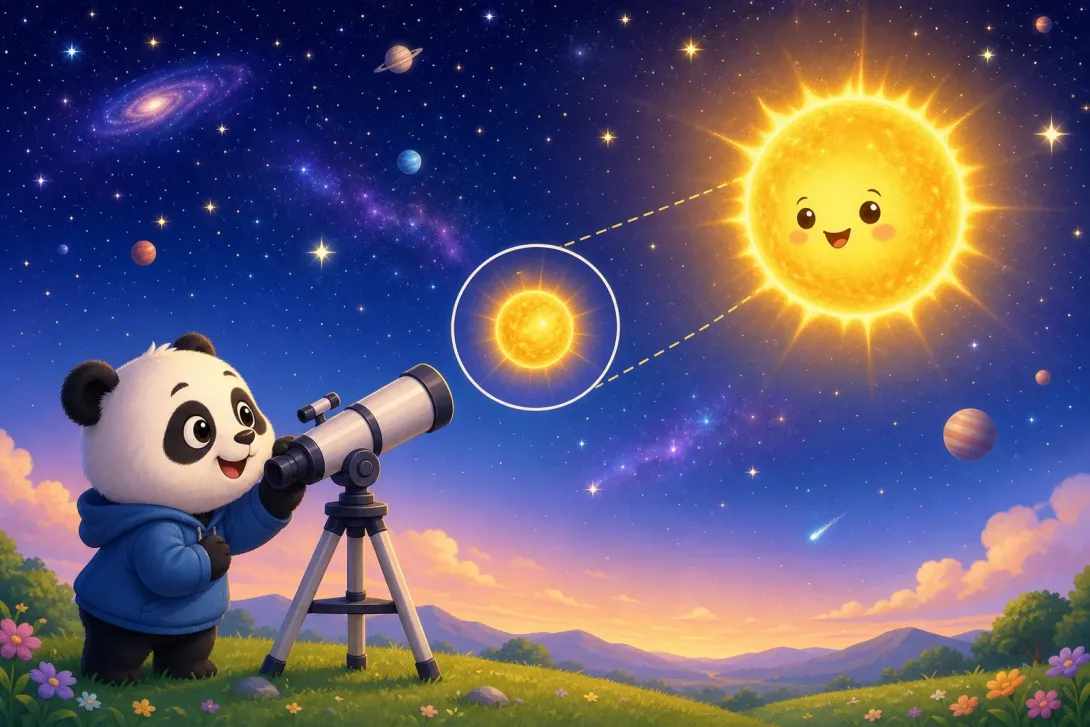 Fun Fact: 太阳也是一颗星星 · The Sun Is Also a Star