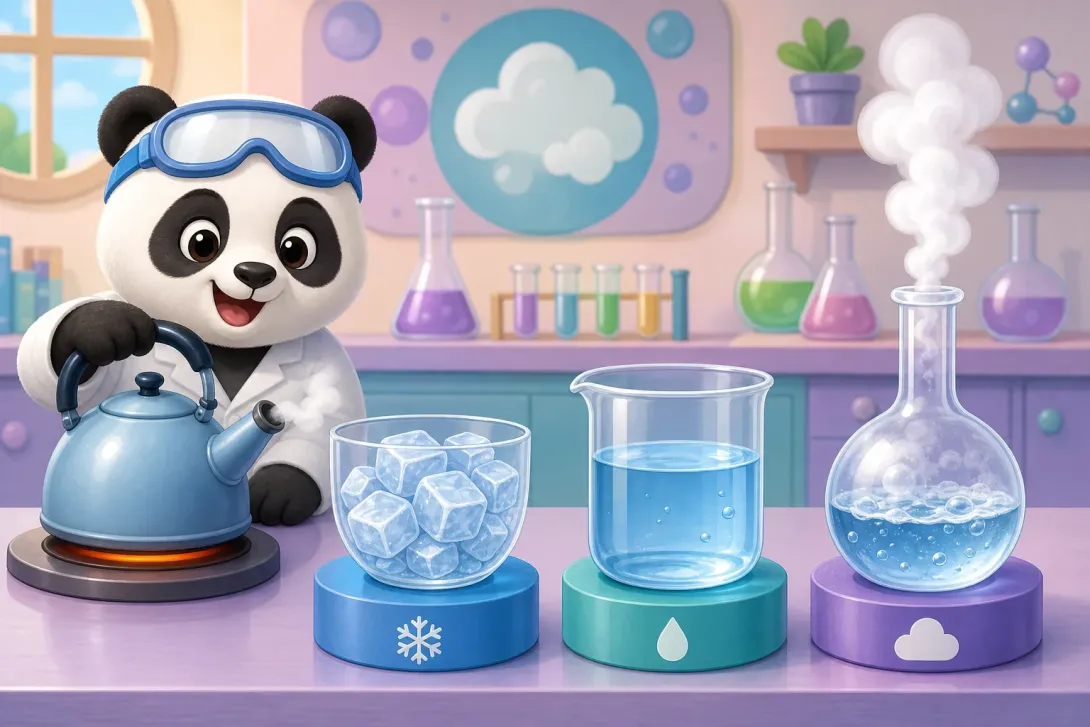 Fun Fact: 水的三种形态 · The Three Forms of Water
