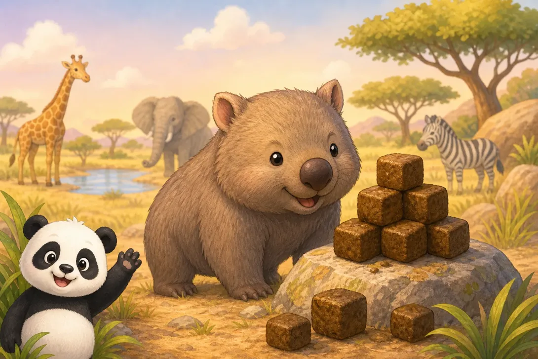 Fun Fact: 袋熊的方形便便 · The Wombat's Cube-Shaped Poop