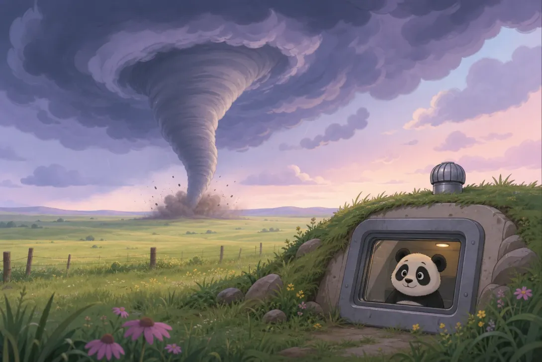 Fun Fact: 龙卷风旋转的漏斗 · Tornado Spinning Funnel