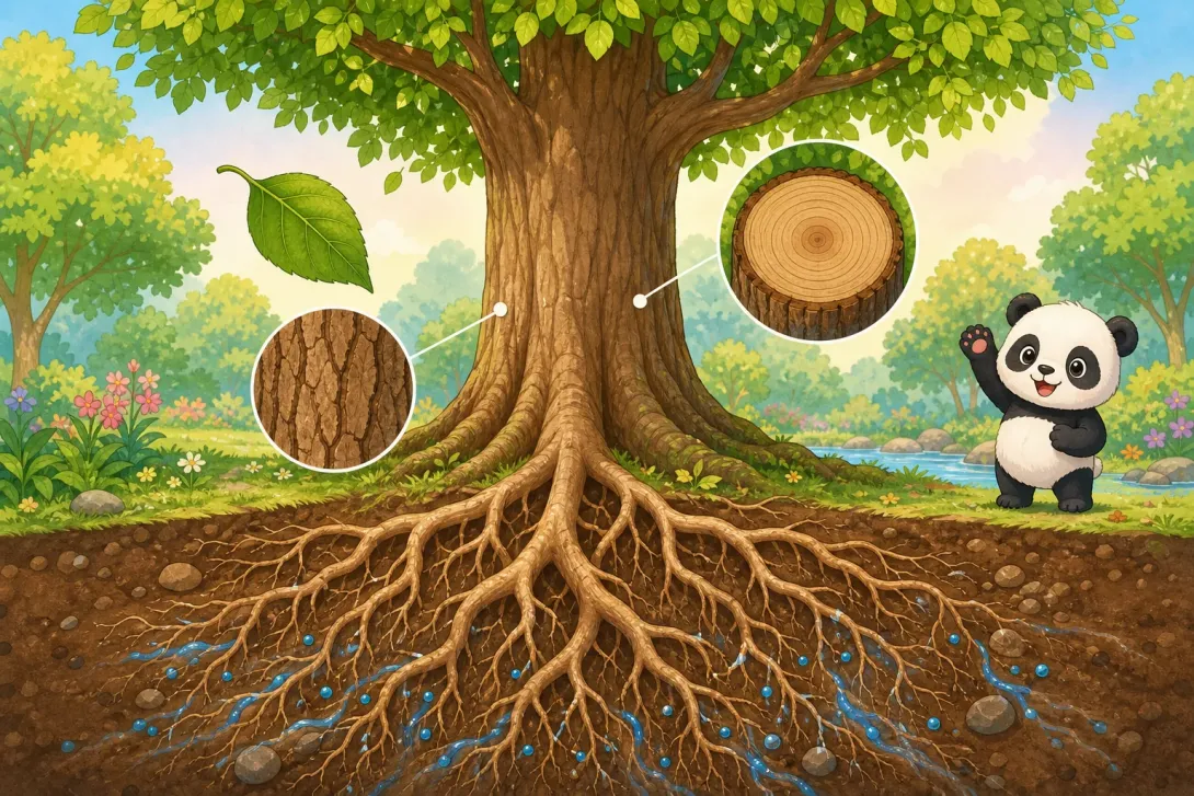 Fun Fact: 树根扎得很深 · Tree Roots Go Deep