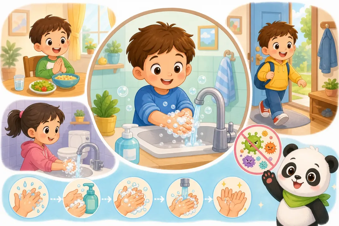 Fun Fact: 洗手讲卫生 · Wash Hands for Hygiene