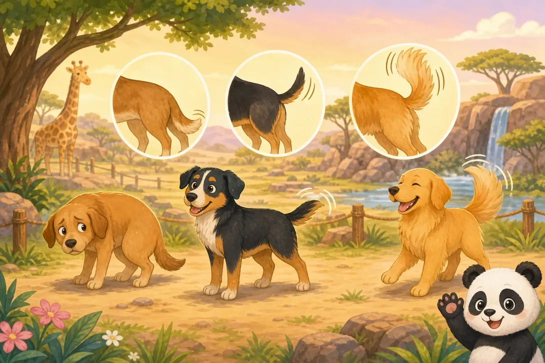 Fun Fact: 狗狗摇尾巴的含义 · What a Dog's Tail Wagging Means