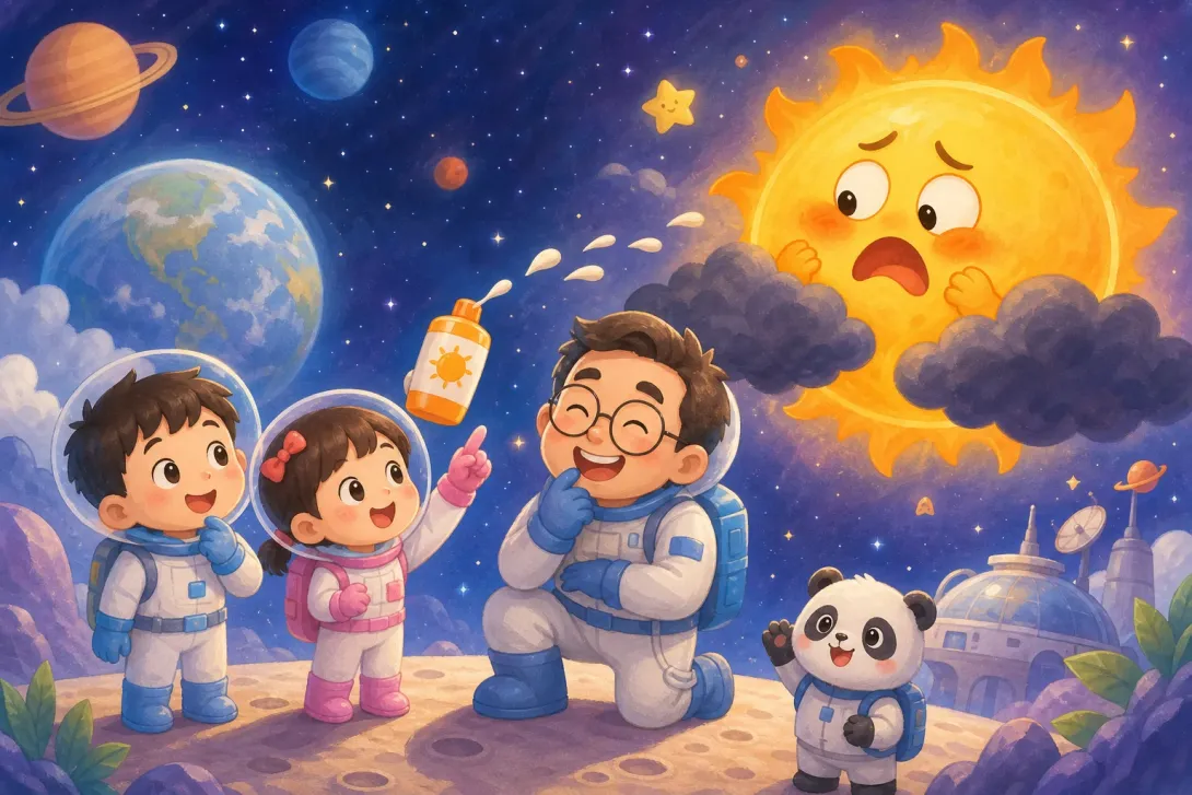 Joke: 太阳怕什么 · What Scares the Sun
