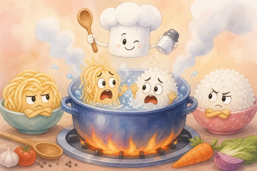 Joke: 不和米饭玩的面条 · Why Don't Noodles Play with Rice?