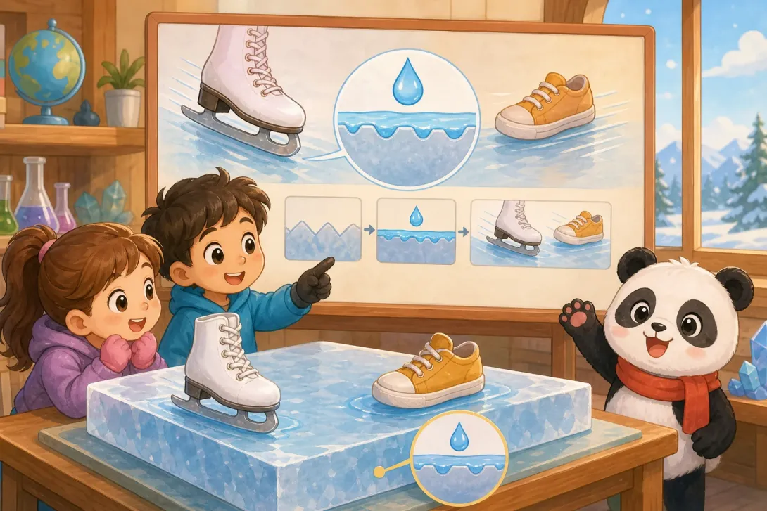 Fun Fact: 冰为什么滑 · Why Is Ice Slippery?