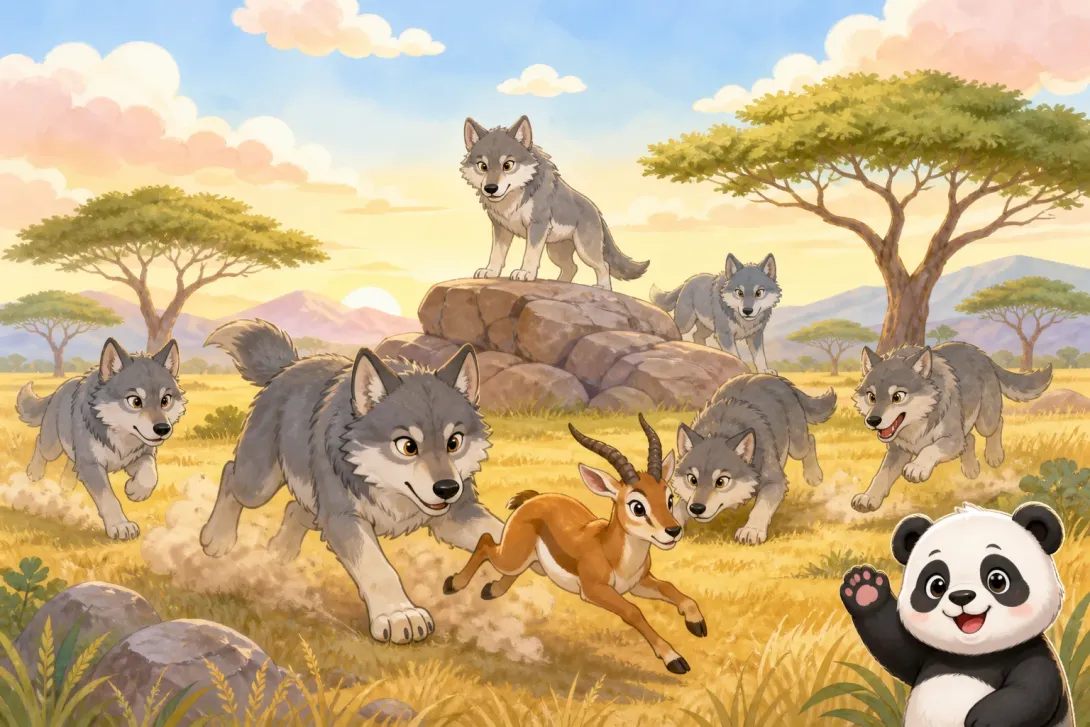 Fun Fact: 狼群的合作 · Wolf Pack Teamwork